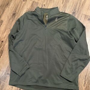 Browning Olive Green Men's Half-Zip Performance Jacket